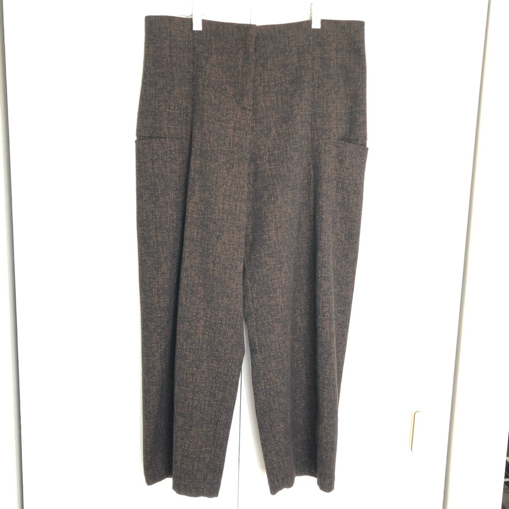 Zero+Matia Cornelius brown rust ankle cropped barrel leg pants size US 8